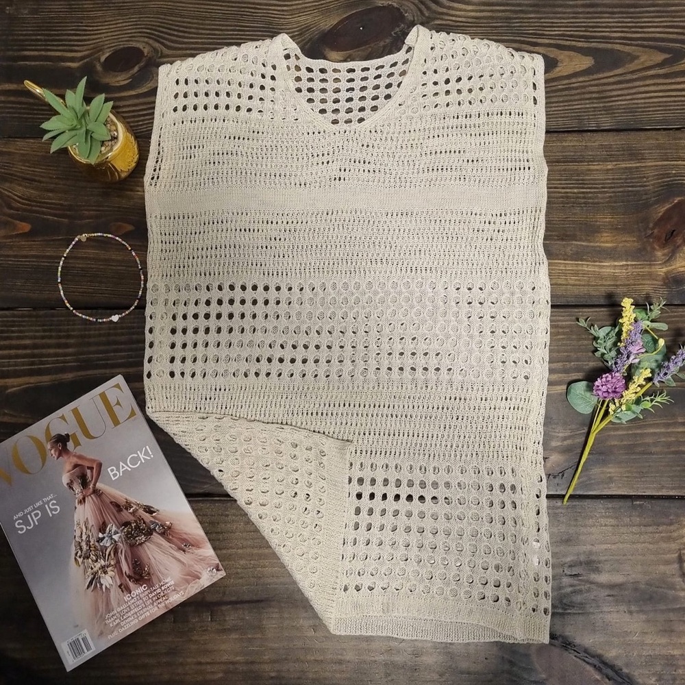 Blusón estilo tejido